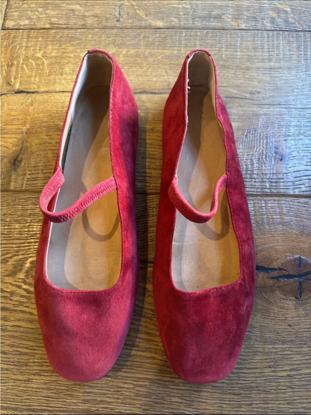 Madewell Greta Leather Mary-Jane Cranberry 8